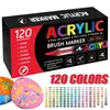120 Farbe Acrylstifte Marker Set Permanent Wasserfest Pen Produktbild-Vorschau 2