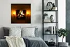 MuchoWow® Poster Kamin in einem dunklen Raum 75x75 cm - Produktbild-Vorschau 4