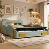 Babybed 140 x 200 cm, groen autobed van flanel met Productafbeelding-voorbeeld 6