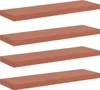 vidaXL Étagères murales, lot de 4, rouge, 80 x 23,5 x 3,8 Voir les images du produit 1