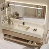 Wandhängendes Waschbecken-Set - Sinterstein - Travertine Produktbild-Vorschau 1