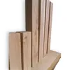 Gerade Holzbeine aus massiver Eiche 8x8x71cm im rustikalen Produktbild-Vorschau 4