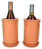 2er Set Weinkühler + Untersetzer Terrakotta Ø 12.5 cm H Produktbild-Vorschau 1