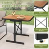 COSTWAY Set di mobili da giardino a 3 pezzi, tavolo bistrot Anteprima dell’immagine prodotto 4