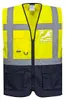 Portwest C476 WARSCHAU EXEKUTIV WESTE Yellow/Navy Gr. M Produktbild-Vorschau 10