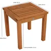 DEGAMO Garten Beistelltisch VARADERO 40x40x40cm Eukalyptus Produktbild-Vorschau 4