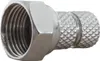 PremiumX F-Stecker 4mm schraubbar 4,0 mm Aufdrehstecker Produktbild-Vorschau 1