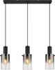 Globo Lighting Hängeleuchte Metall schwarz matt, 3x E27 Produktbild-Vorschau 2