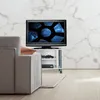 Relaxdays TV Tisch mit Rollen, 2 Fächer, Fernseher Ablage, Produktbild-Vorschau 2