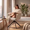 SalesFever Armlehnstuhl mit 360° Drehfunktion | Bezug Produktbild-Vorschau 5