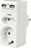 Heitech Steckdosenadapter Schuko/Euro USB Produktbild-Vorschau 1