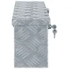 vidaXL Aluminiumkiste 48,5 x 14 x 20 cm Silbern Produktbild-Vorschau 7