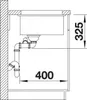 BLANCO SUBLINE 350/150-U, Keramik PuraPlus®, schwarz, Produktbild-Vorschau 7