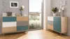 Kommode CUBA Sideboard Anrichte Sonoma Eiche weiß grau Produktbild-Vorschau 12