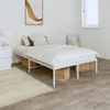 vidaXL Bettgestell Metall Weiß 120x190 cm -  Betten & Produktbild-Vorschau 2
