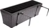 Casaria® 2x Fioriera Balcone 60cm 11L Rattan Supporto Anteprima dell’immagine prodotto 4