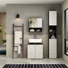 Badmöbel-Set Vicco Edge Schwarz 3 Teile, mit Hochschrank, Produktbild-Vorschau 4