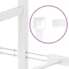 Möbel Bettgestell mit Kopf- und Fußteil Metall Weiß 80x200 Produktbild-Vorschau 9