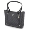 A black Guess shopper bag with a repeating logo pattern. Produktbild-Vorschau