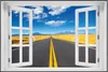 Wallario Wandbild mit Fenster-Illusion: Route 89 in Arizona Produktbild-Vorschau 1