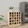 vidaXL Stojan na víno 55,5x34x61 cm Masívne borovicové Náhľad obrázku produktu 2
