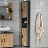 mobile alto Vicco Irma Antracite/Rovere dorato 33 x 192 cm Anteprima dell’immagine prodotto 3