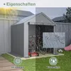 Gerätehaus Garagenzelt Carport Folienzelt Gartenschuppen Produktbild-Vorschau 6