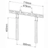 Techly ICA-PLB 102S, 10 kg, 30 x 30 mm, 900 x 300 mm, Černá Náhled obrázku produktu 9