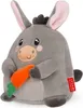A stuffed toy donkey holding a carrot. Náhľad obrázku produktu