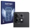 A product shot showing a box of screen protectors and a close-up of a phone's camera lens with screen protectors applied. Produktbild-Vorschau
