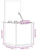vidaXL Truhe Betongrau 30x35x35 cm Holzwerkstoff Produktbild-Vorschau 8