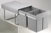 WESCO Poubelle encastrable Double Master 2x16ltr. gris alu Voir les images du produit 2
