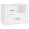 vidaXL Stolik nocny biały 60x36x45 cm materiał Podgląd zdjęcia produktu 2