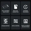 A grid of six icons with text descriptions, each representing a feature of a product. Produktbild-Vorschau