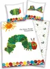 A collage of bedding items featuring illustrations from 'The Very Hungry Caterpillar'. Náhled obrázku produktu