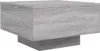 vidaXL Table basse avec lampes LED Gris Sonoma 55x55x31 cm Voir les images du produit 3