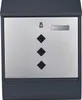 Wiltec Designer Briefkasten V36 Anthrazit und Edelstahl 305 Produktbild-Vorschau 4