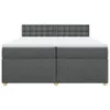 vidaXL Boxspringbett mit Matratze Dunkelgrau 200x200 cm Produktbild-Vorschau 6