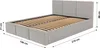 Muralo POLSTERBETT für Schlafzimmer Polsterbett mit Produktbild-Vorschau 2