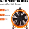 Przenośny wentylator SucceBuy 254 mm z wężem 10 m, mocny Podgląd zdjęcia produktu 5