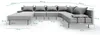 TRADA Gartenecksofa Bahama XL Beige Rechts  370x175 cm Produktbild-Vorschau 7