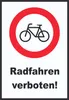 Radfahren verboten Schild keine Fahrräder  A2 (420x594mm) Produktbild-Vorschau 1
