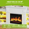 Elektrokamin mit Kaminsims und Schrank, 17–27 °C, Produktbild-Vorschau 5