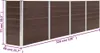 vidaXL Hochbeet 320 x 40 x 77 cm Verzinkter Stahl Braun Produktbild-Vorschau 8