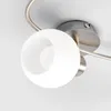 Lindby Deckenlampe Elaina, 50 cm, 3-flg., nickel, Glas, E14 Produktbild-Vorschau 5