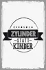 vianmo Holzschild 30x20 cm lustig Zylinder statt Kinder Produktbild-Vorschau 1