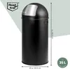 eluno Poubelle à poussoir 35 litres en tôle d'acier, Voir les images du produit 7