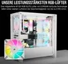 Corsair iCUE 4000D RGB Airflow Mid-Tower True White - Tower Produktbild-Vorschau 31