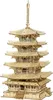 FORSMANO 3D Holzpuzzle Fünfstöckige Pagode, mit 275 Produktbild-Vorschau 1
