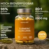 Aavalabs Kurkuma Kapseln | 95% Curcuminoide & Piperin | 180 Produktbild-Vorschau 2
